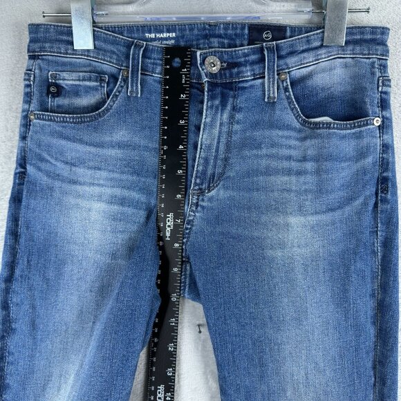 AG Adriano Goldschmied Jeans Size 26R The Harper Essential Straight Womens Blue - Picture 8 of 11